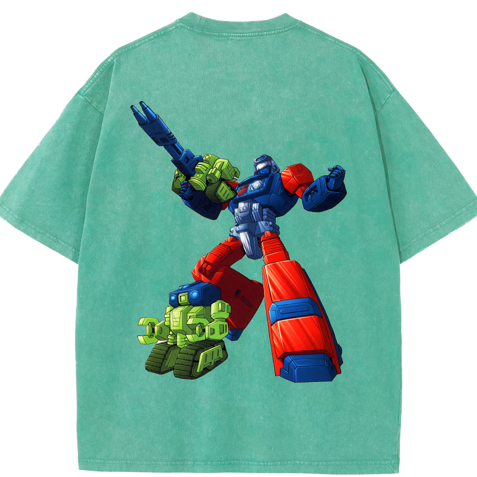（画像用）  綿100% ヴィンテージ風 半袖Tシャツ（背面プリント）